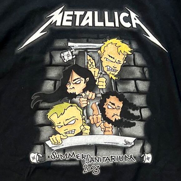 Metallica Summer Sanitarium Tour 2003 Black Unisex T-Shirt Size S-3XL 51 - Picture 2 of 5